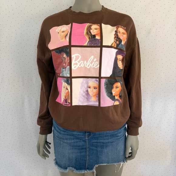Barbie Tops - Hybrid Apparel Barbie Sweatshirt Women's Size M Kidcore Barbiecore